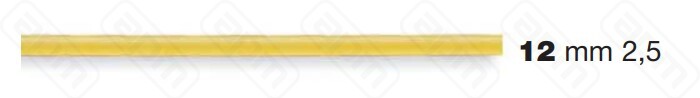 ФОРМА LA MONFERRINA ДЛЯ P6P12 SPAGHETTI 25 MM 12 БРОНЗА