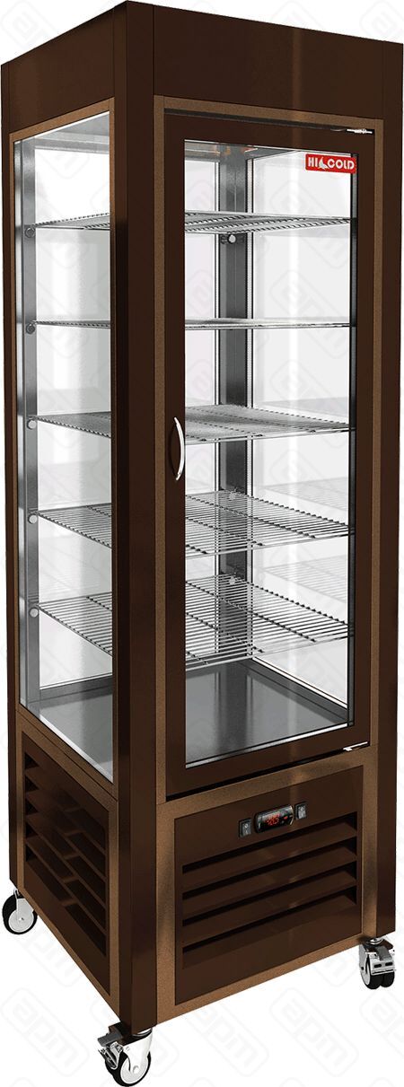 ВИТРИНА КОНДИТВЕРТИКАЛЬНАЯ HICOLD VRC 350 BROWN FR