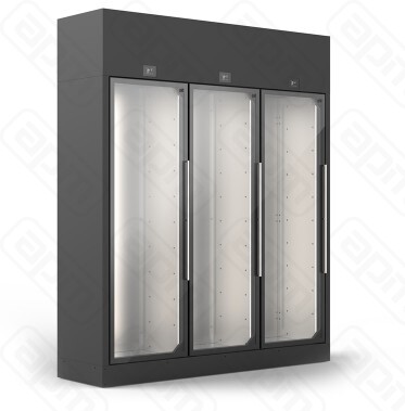 ШКАФ ВИННЫЙ ENOFRIGO WINE LIBRARY 20 3P WALL H260 VT ЧЕРНЫЙ  ПОЛКИ R
