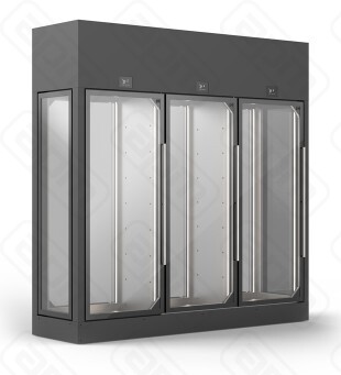 ШКАФ ВИННЫЙ ENOFRIGO WINE LIBRARY 20 WALL 3V DX-SX 3P H2200 VT F СЕРЫЙПОЛКИ R
