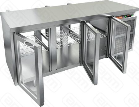 СТОЛ C ОХЛШКАФОМ СО СТЕКЛДВЕРHICOLD GNG T 111HT