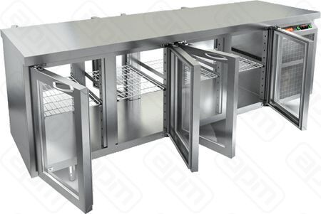 СТОЛ C ОХЛШКАФОМ СО СТЕКЛДВЕРHICOLD GNG T 1111HT