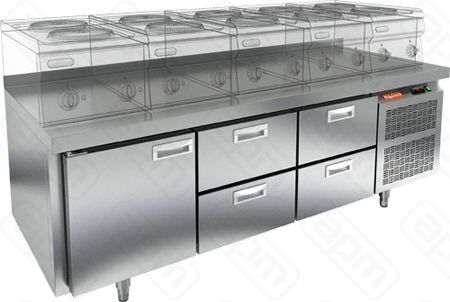 СТОЛ С МОРОЗШКАФОМ HICOLD GN122BT LT