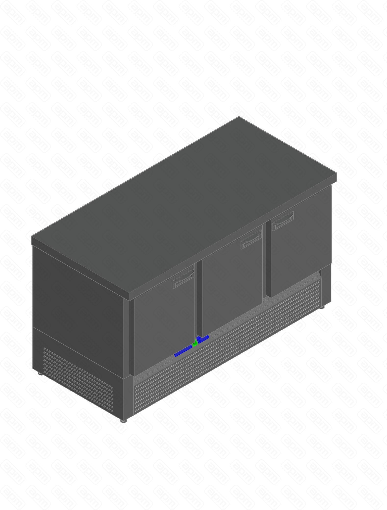 СТОЛ С ОХЛАЖДШКАФОМ HICOLD GNE111TN О