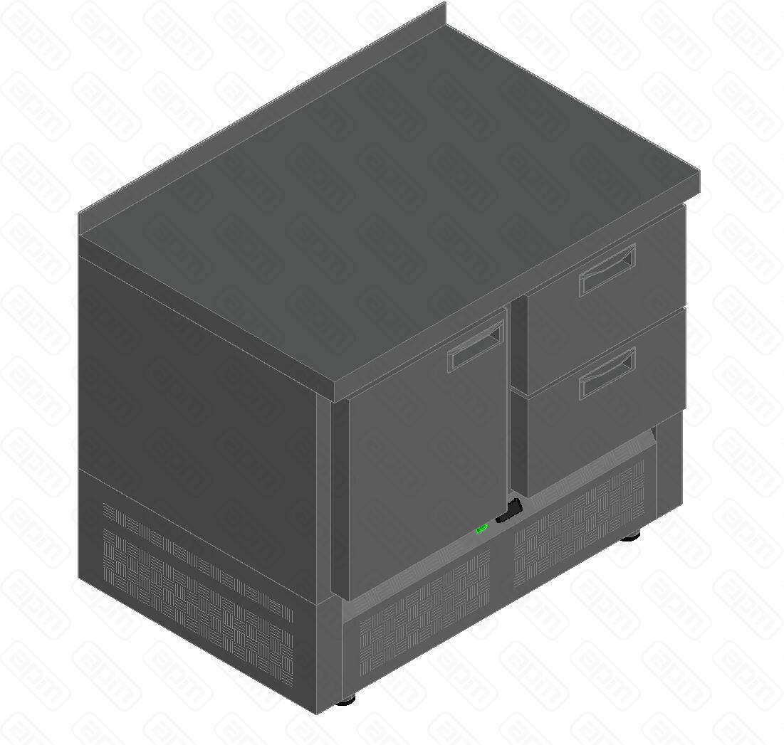 СТОЛ С ОХЛАЖДШКАФОМ HICOLD GNE21TN