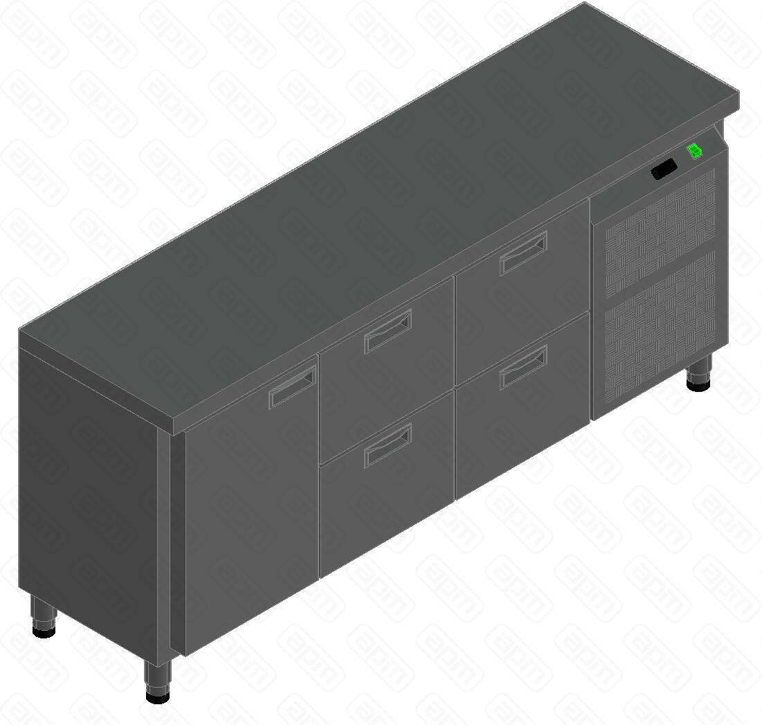 СТОЛ С ОХЛАЖДШКАФОМ HICOLD BN 122TN О