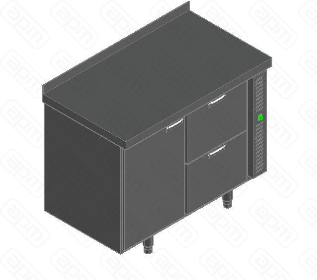 СТОЛ С ОХЛАЖДШКАФОМ HICOLD SN 12TN P БЕЗ АГРЕГАТА