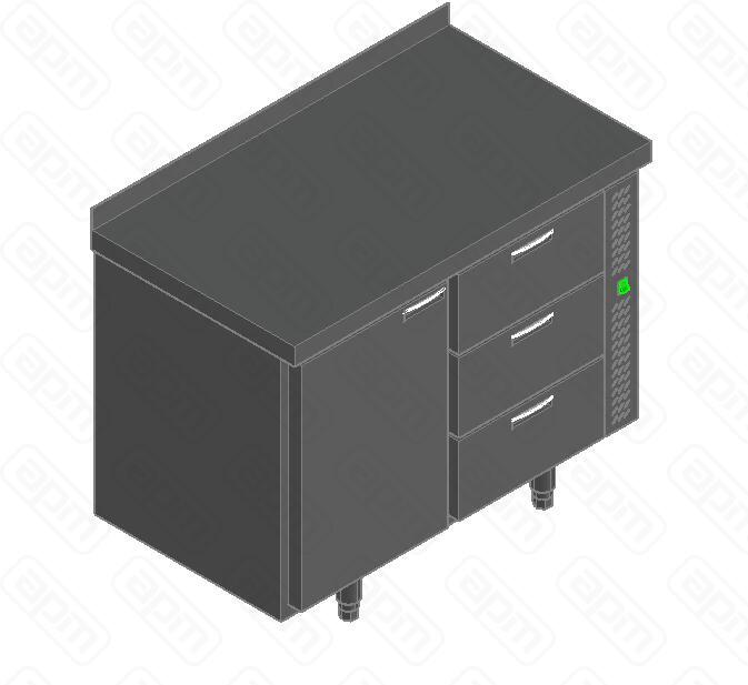 СТОЛ С ОХЛАЖДШКАФОМ HICOLD SN 13TN P БЕЗ АГРЕГАТА