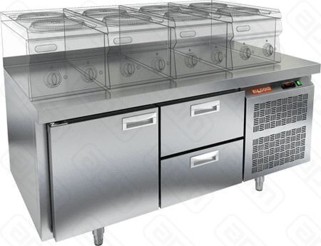 СТОЛ С МОРОЗШКАФОМ HICOLD SN 12BT LT