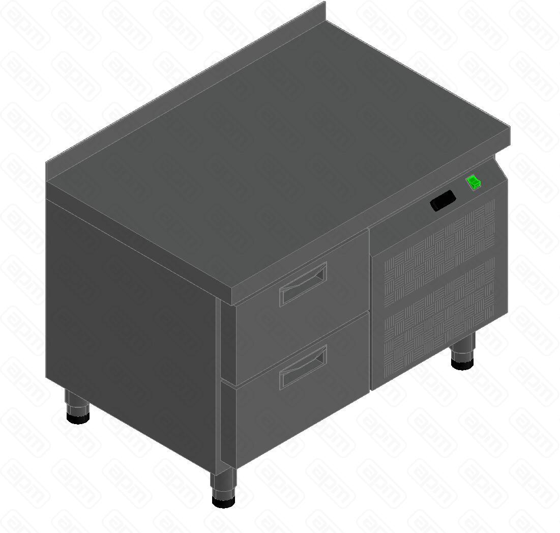 СТОЛ С ОХЛАЖДШКАФОМ HICOLD SN 2TN LT