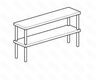 ПОЛКА НАСТОЛЬНАЯ ОТКРЫТАЯ APACH CHEF LINE LOSO3521T2