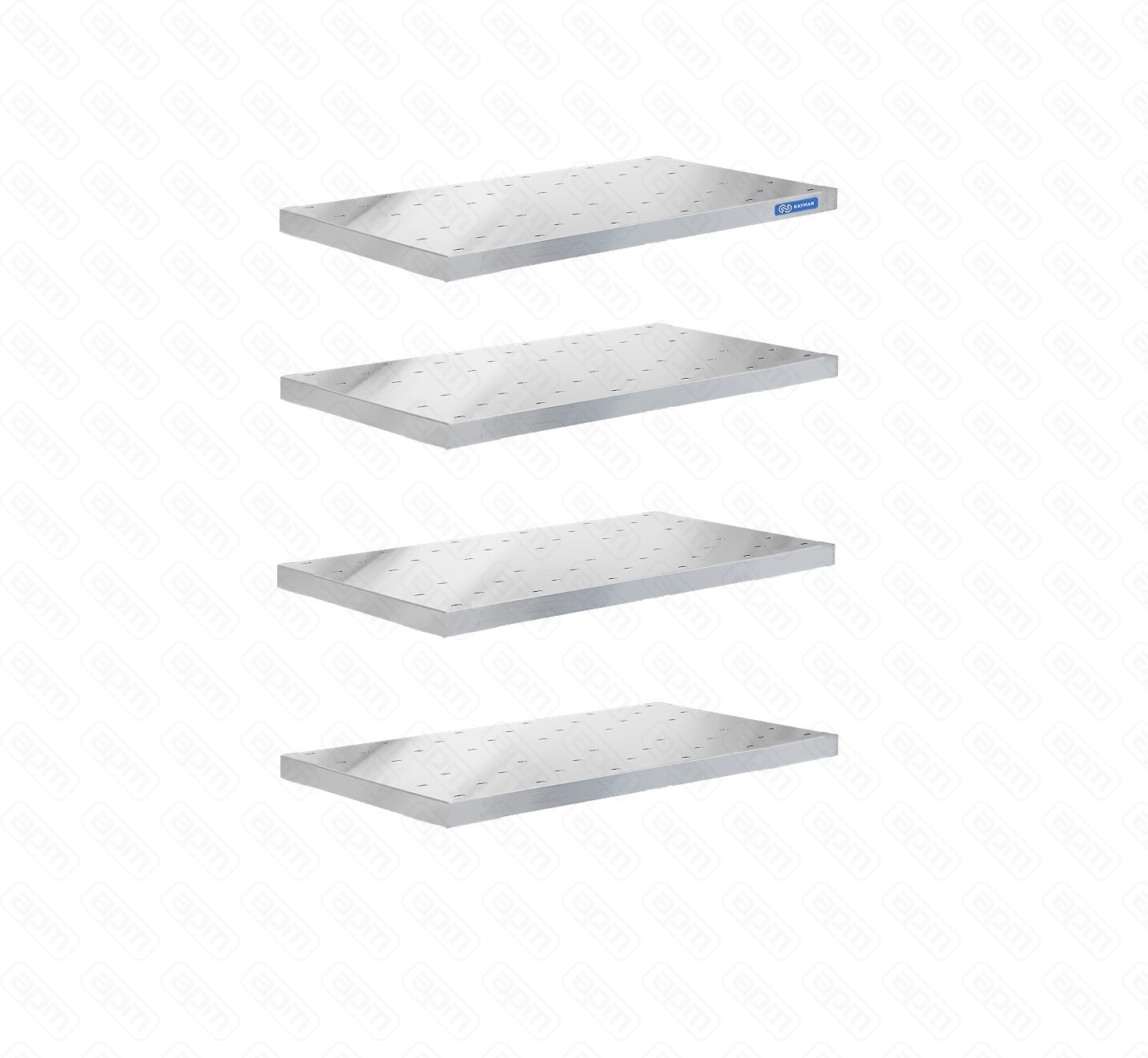 КОМПЛЕКТ ПЕРФОРИРОВАННЫХ ПОЛОК ДЛЯ СТЕЛЛАЖА КУХОННОГО KAYMAN ПС-441204