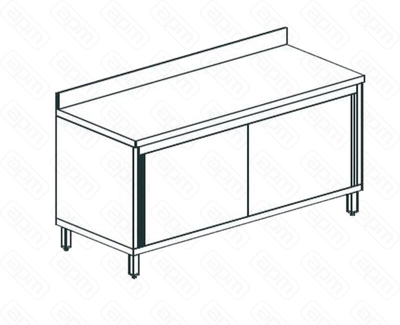 СТОЛ ПРОИЗВОДСТВЕННЫЙ ЗАКРЫТЫЙ APACH CHEF LINE LWC621SH2SDU