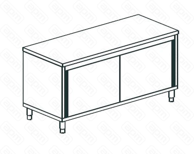 СТОЛ ПРОИЗВОДСТВЕННЫЙ ЗАКРЫТЫЙ APACH CHEF LINE LWC622SH2SD