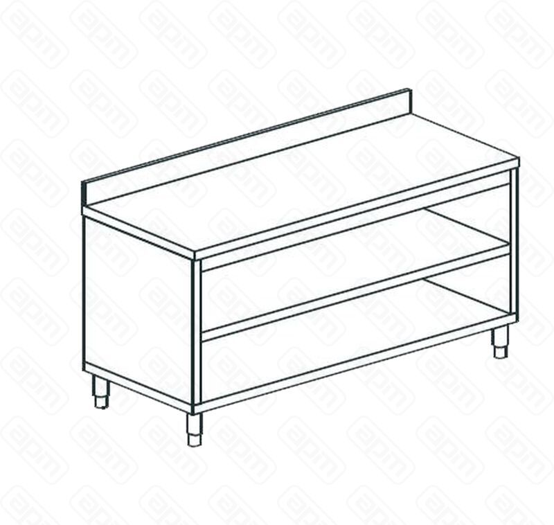 СТОЛ ПРОИЗВОДСТВЕННЫЙ ЗАКРЫТЫЙ С 3-Х СТОРОН APACH CHEF LINE LWC617SH2U