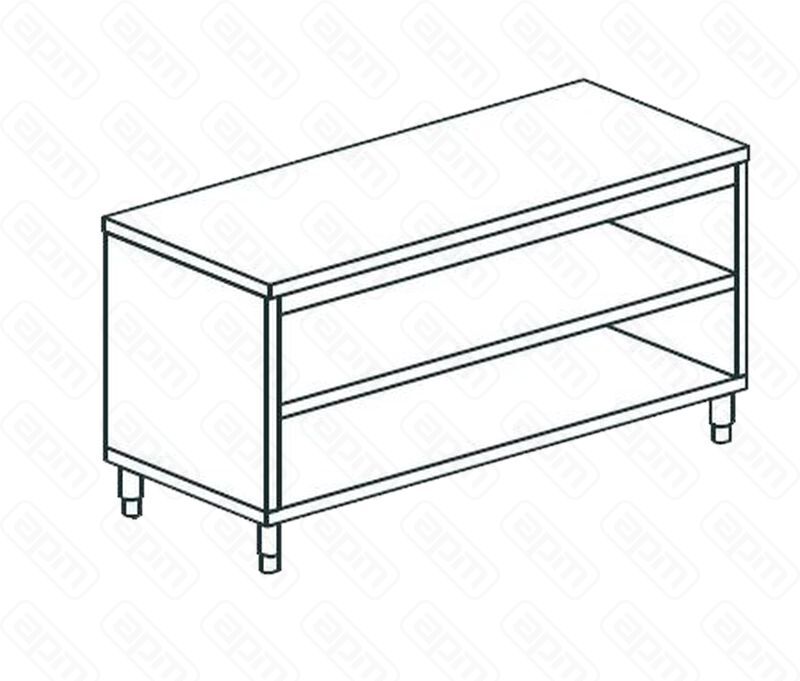 СТОЛ ПРОИЗВОДСТВЕННЫЙ ЗАКРЫТЫЙ С 3-Х СТОРОН APACH CHEF LINE LWC715SH2