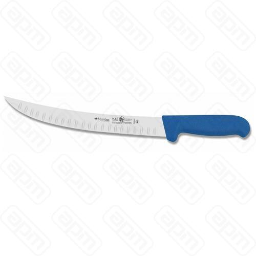 Нож разделочный 25см с бороздками SAFE синий 286003552000250