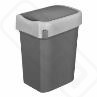 Бак для мусора SMART BIN 10л 245x196x345мм с крышкой маятник серый 434214711