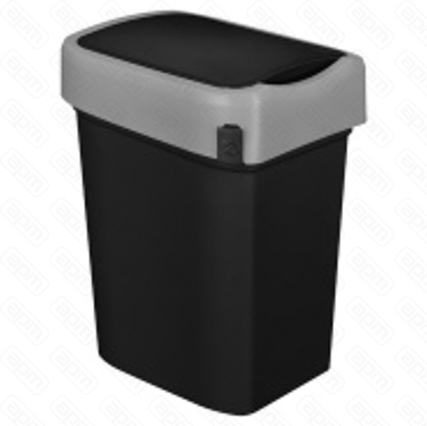 Бак для мусора SMART BIN 50л 430x330x630мм с крышкой маятник черный 435290013