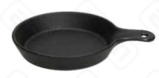 Сковорода d16см h3см 250мл порционная с ручкой MIGNON BLACK MO104220779
