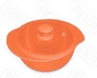Кастрюля керамическая с крышкой D25см23л CAJU 129176 BM02-4508