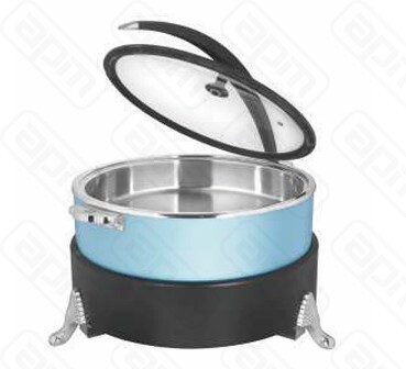 Мармит настольный чефиндиш круглый 8л Blue Poppins PPBBU8