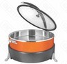 Мармит настольный чефиндиш круглый 65л Orange Poppins PPBOR6