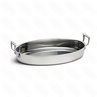 Лоток для жарки TRI-PLY 305х23см h65см 45л овальный с ручками нержсталь CW2042