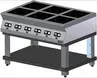 Плита индукционная тип ПИ модель ПИ69П35-02 на подставке с воздуховодом полн из нерж стали