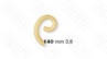 ФОРМА LA MONFERRINA ДЛЯ P6P12 GRAMIGNA 38 MM 140 БРОНЗА