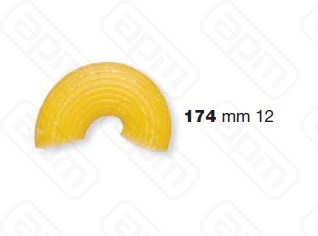 ФОРМА LA MONFERRINA ДЛЯ P6P12 CURVI RIGATI 12 MM 174 БРОНЗА