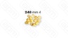 ФОРМА LA MONFERRINA ДЛЯ P6P12 GRANDINE 4 MM 248 БРОНЗА