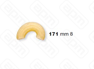 ФОРМА LA MONFERRINA ДЛЯ P6P12 CURVI RIGATI 8 MM 171 БРОНЗА