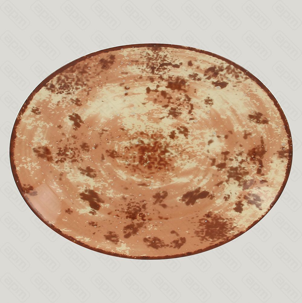 Тарелка RAK Porcelain Peppery овальная плоская 3627 см красный цвет