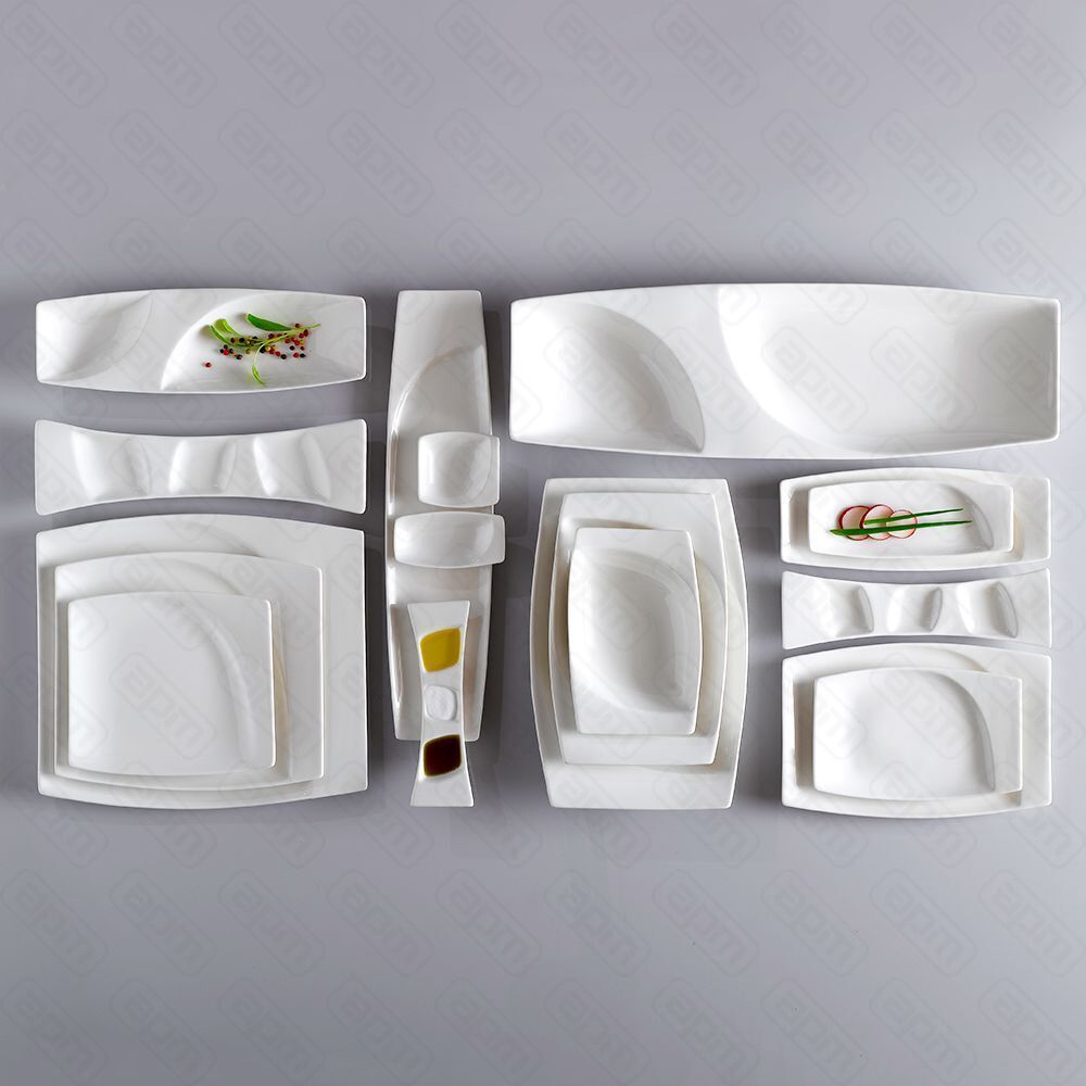 Тарелка RAK Porcelain Mazza прямоугольная 3 секции 2675 см
