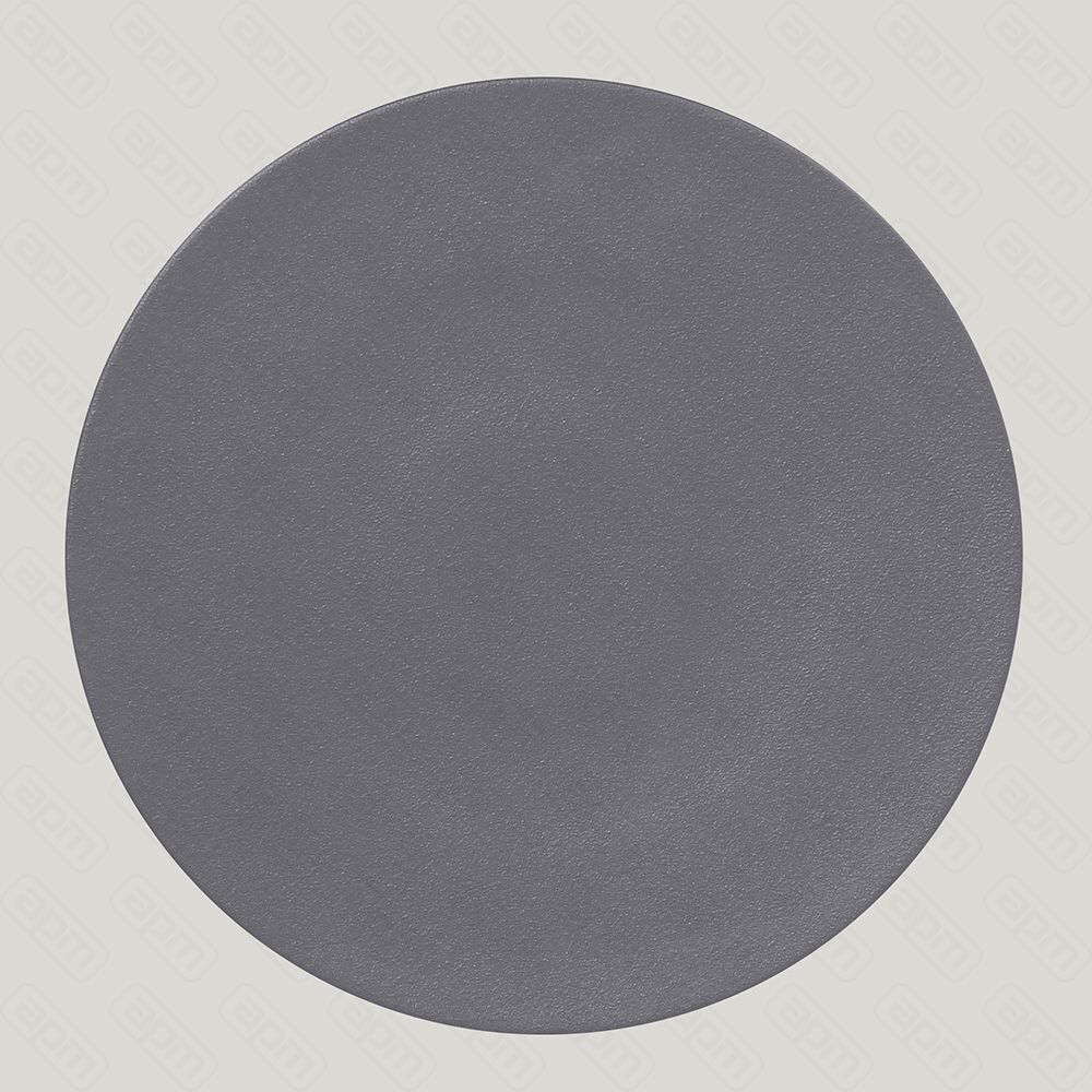 Тарелка RAK Porcelain NeoFusion Stone круглая плоская 29 см серый цвет