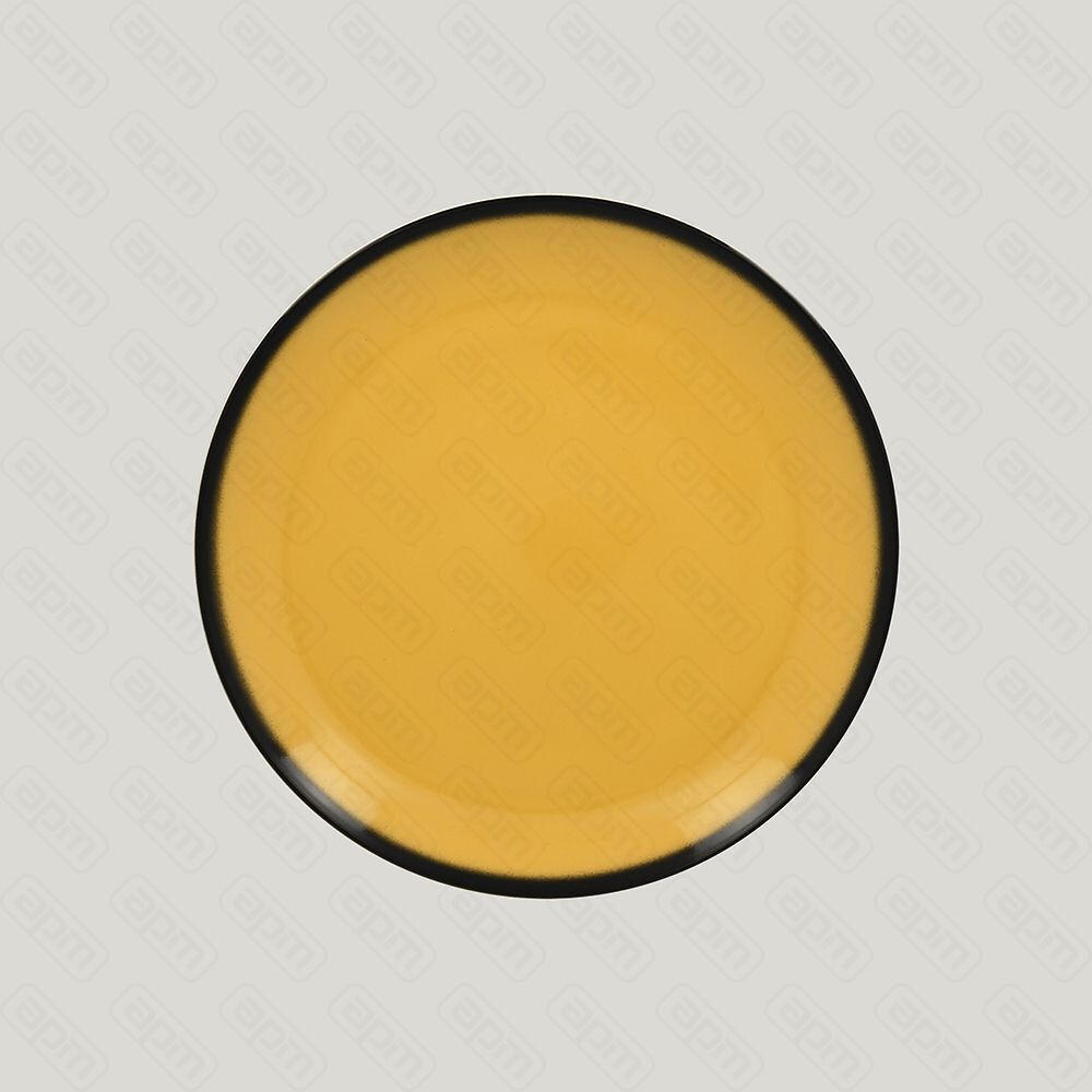 Тарелка круглая RAK Porcelain LEA Yellow 29 см желтый цвет