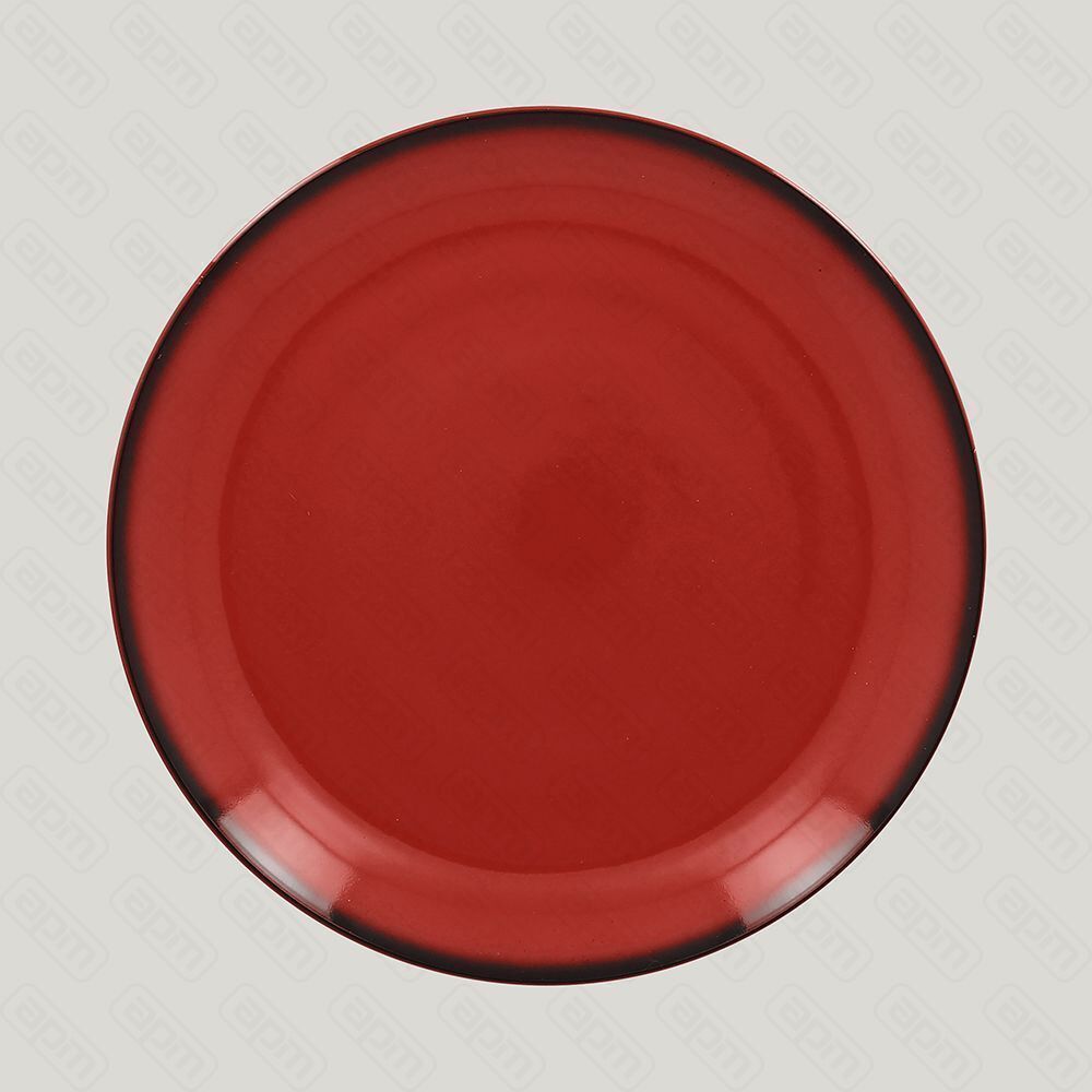 Тарелка круглая RAK Porcelain LEA Red 27 см красный цвет