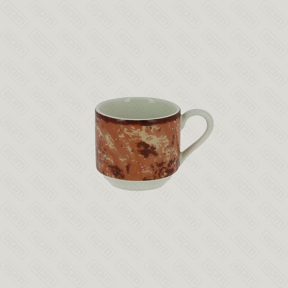Чашка для эспрессо RAK Porcelain Peppery 90 мл штабелируемая красный цвет