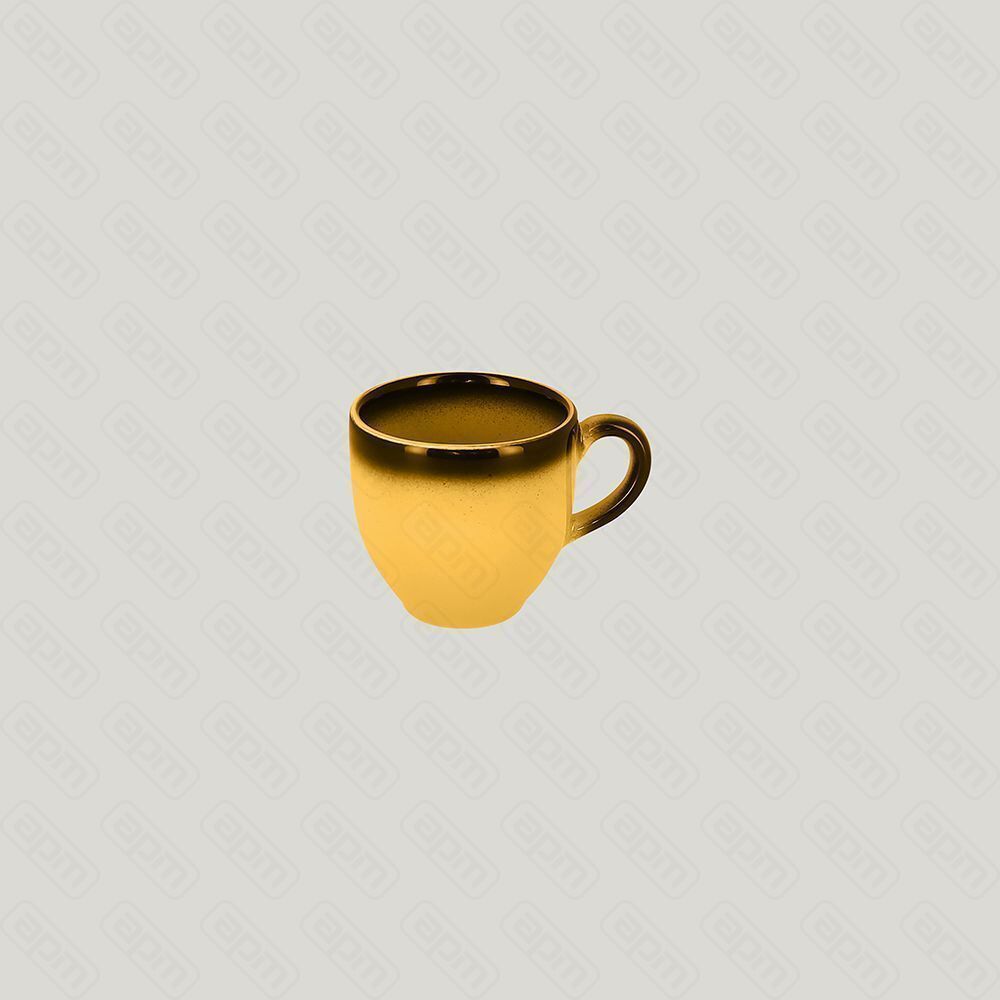 Чашка RAK Porcelain LEA Yellow 90 мл желтый цвет