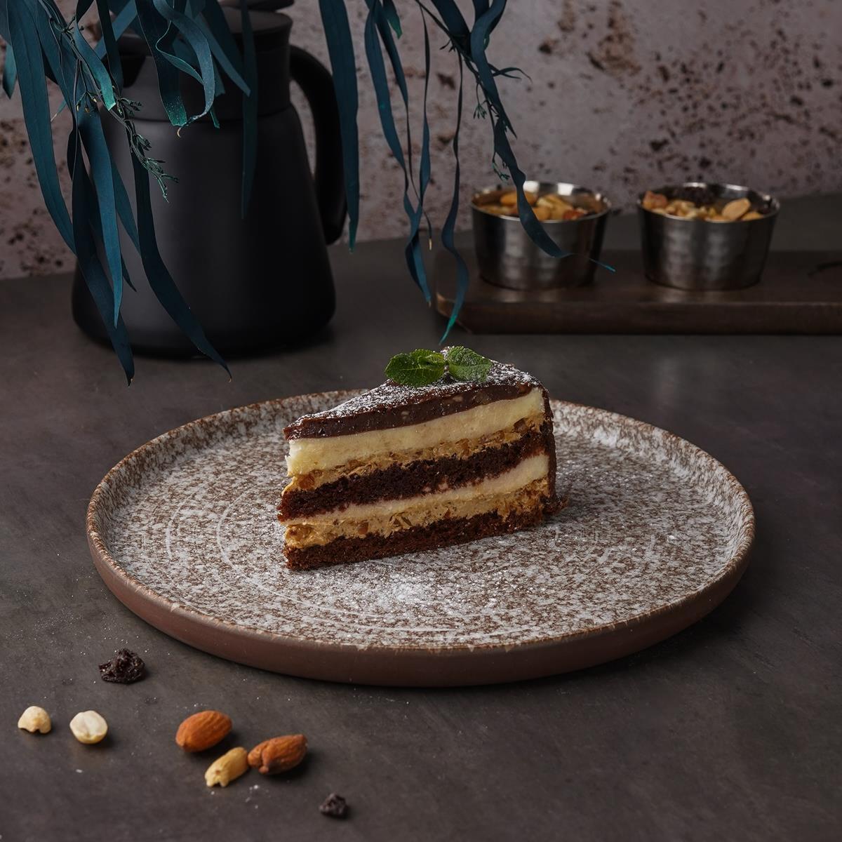 Тарелка с бортом d23 см h15 см Brown Taiga Untouched PL Proff Cuisine