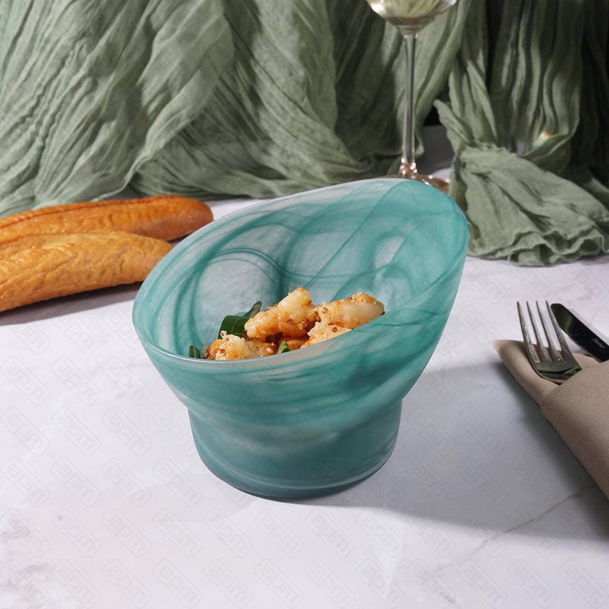 Салатник матовый d15см  h11 см 600 мл материал cтеклосерия Green Sky PL