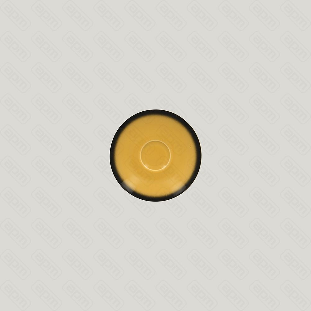 Блюдце RAK Porcelain LEA Yellow 13 см для чашки 81223413 желтый цвет