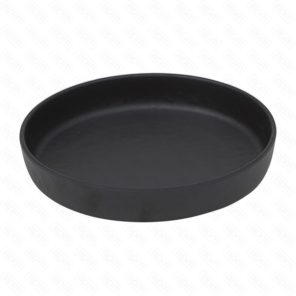Блюдотарелка меламиновая 16433см  PL BLACK FINISH