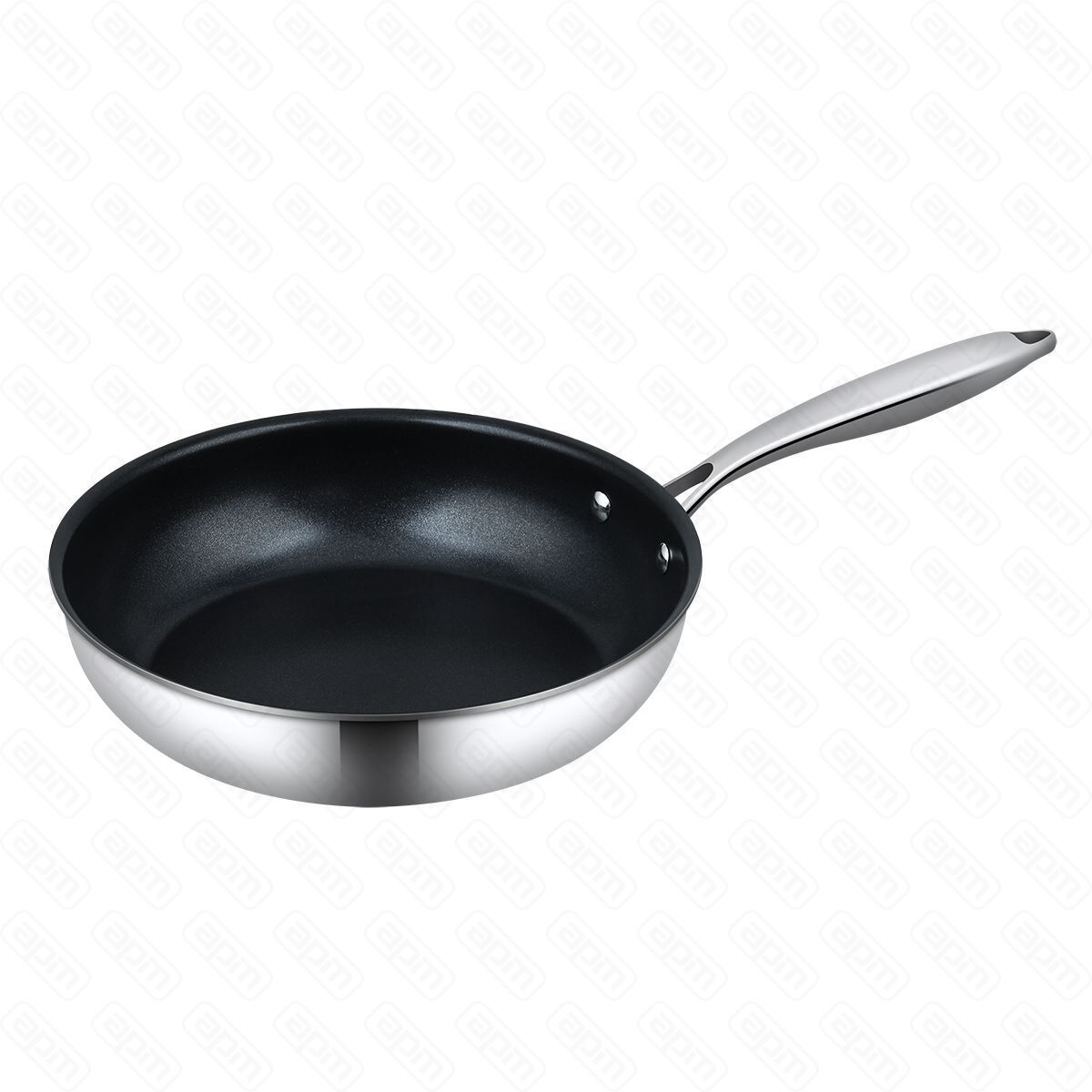 Сковорода 22 см h 45 см New Kitchen нерж с антиприг покр3-х слойная ИНДУКЦИЯ PL Proff Cuisine