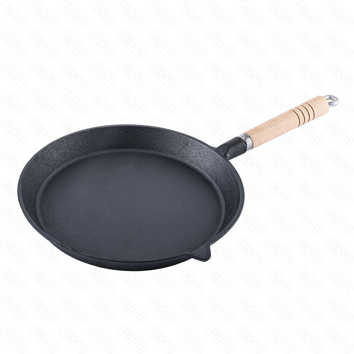 Сковородка чугуннаядеревянная ручка d25 cм PL-ProffCuisine