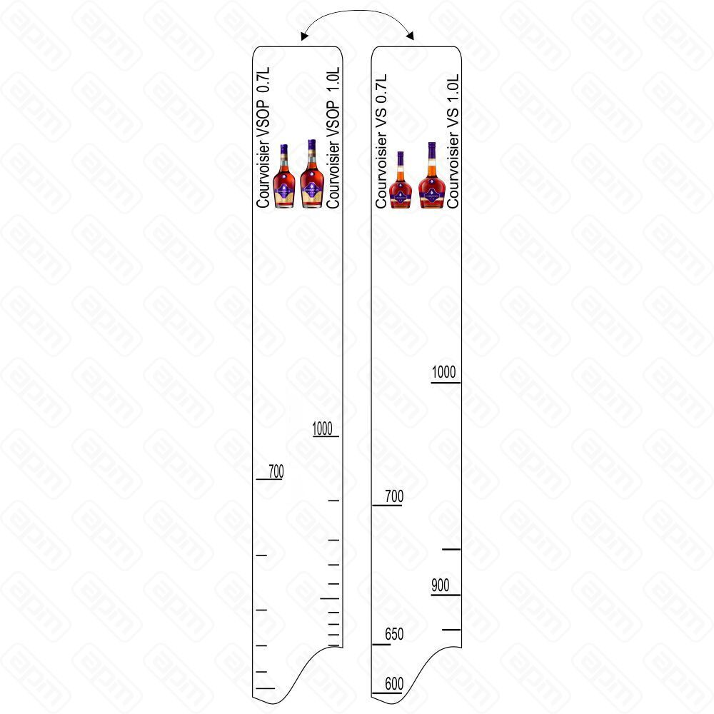 Барная линейка Courvoisier VSVSOP 700мл1л PL Proff Cuisine