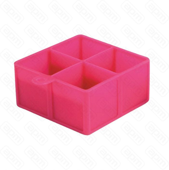 Форма для льда силиконовая Куб 4545 мм 4 ячейки PL - BarWare