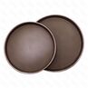 Поднос круглыйкоричневыйпрорезиненный d40 см PL - BarWare