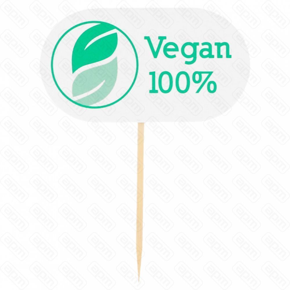 Маркировка-флажок VEGAN 8 см 100 шт Garcia de PouИспания